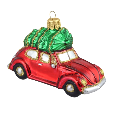 Filz Weihnachtsschmuck Auto mit Baum